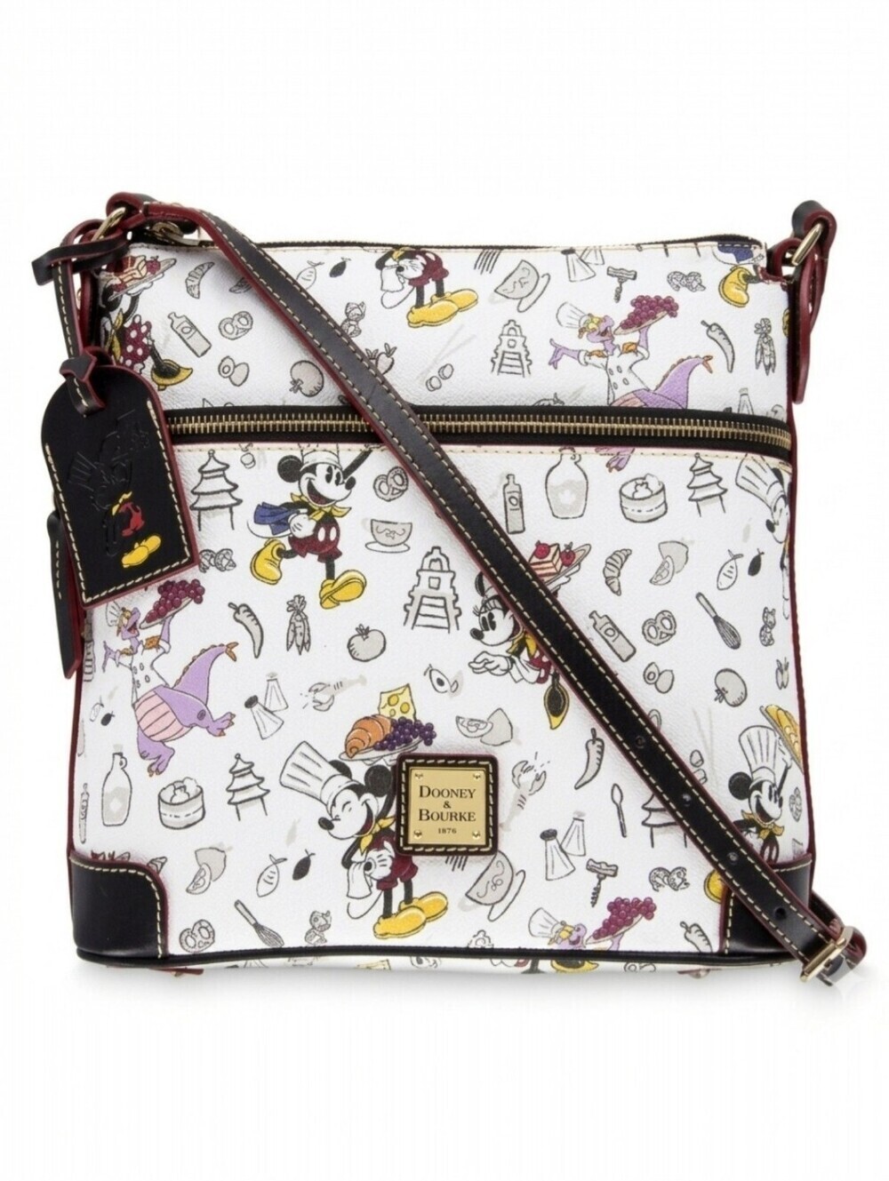 Disney Dooney & Bourke 2018 Epcot Food & Wine Crossbody Bag NWT Mickey Figment - Picture 1 of 16
